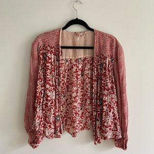 Free people open blouse